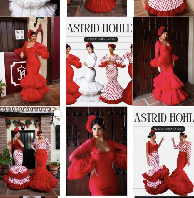 Contenido de moda flamenca para Astrid Höhle